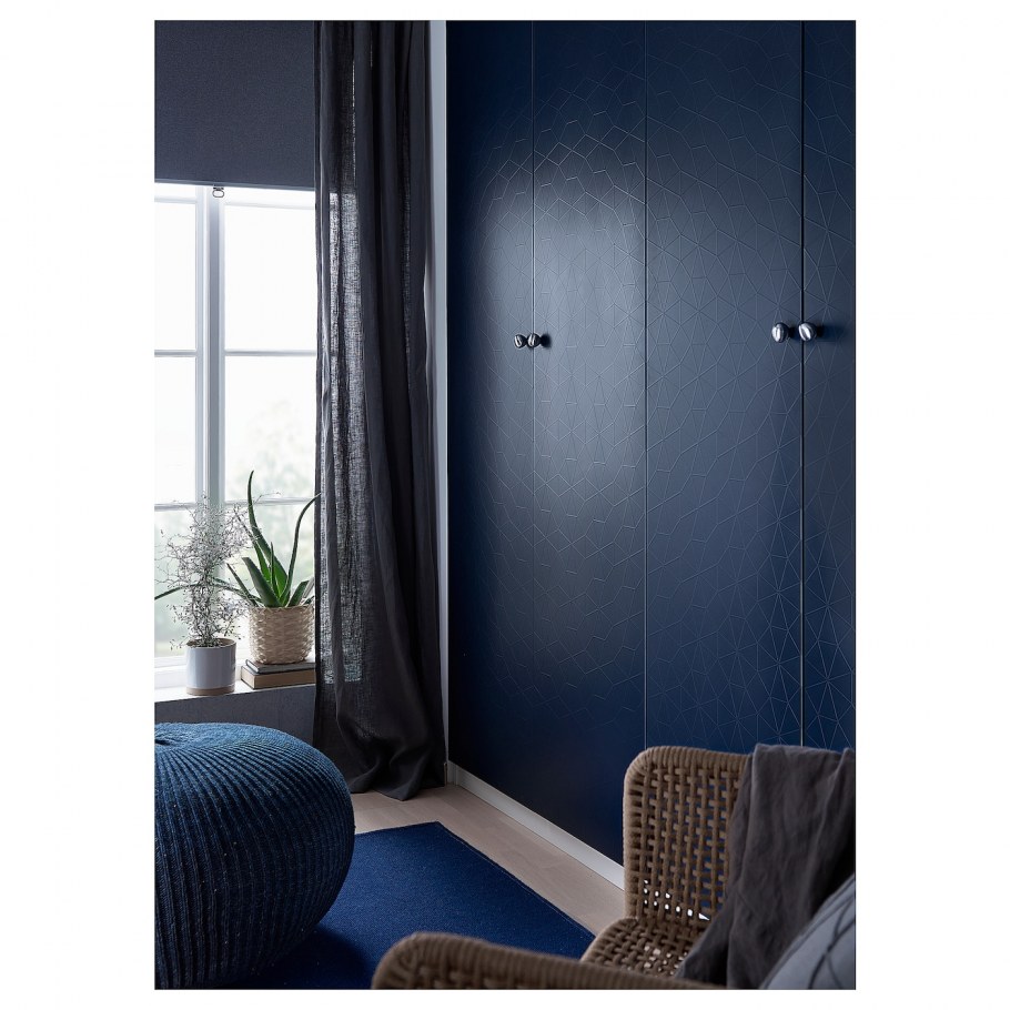 Икеа шкаф ПАКС синий