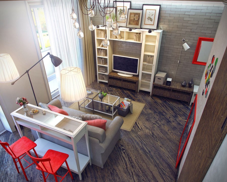 Студия в стиле икеа 30кв м