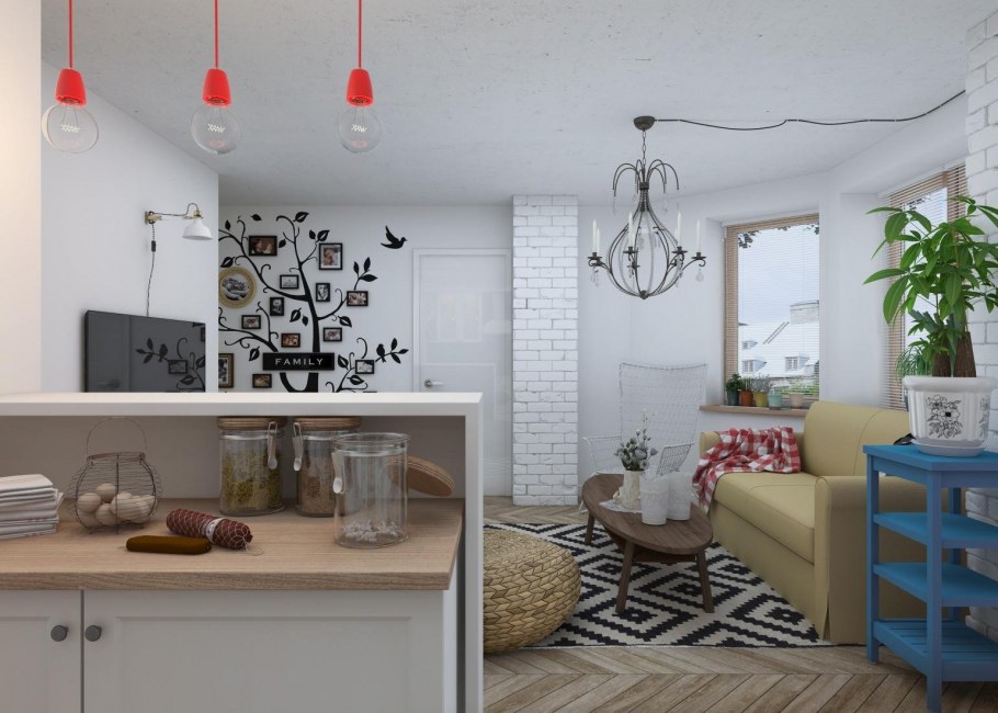 Спальня гостиная икеа