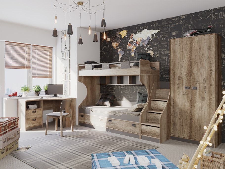 Стиль кровать лайм Аквилон