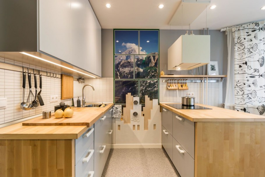 Кухни со сложной планировкой