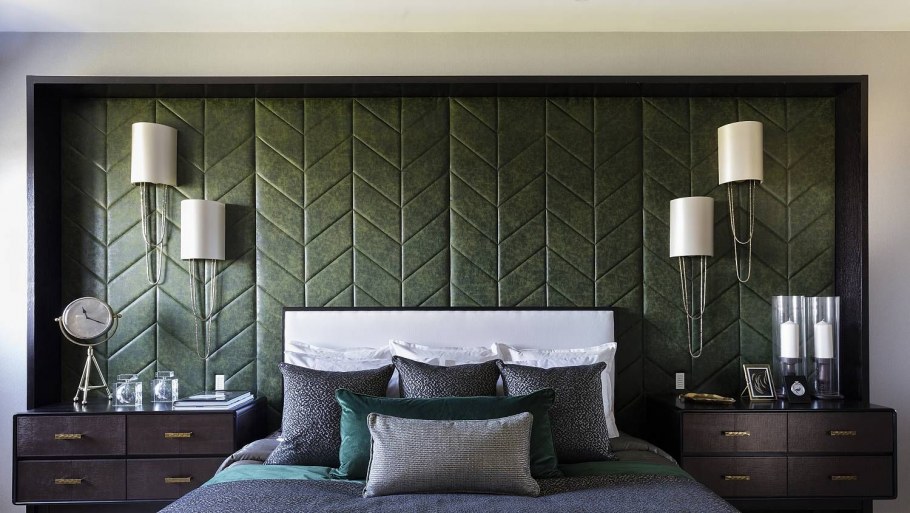 Мягкие стеновые панели зеленые