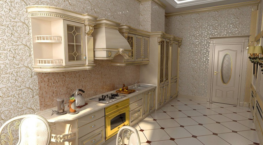 Кухня в стиле Прованс 9м2