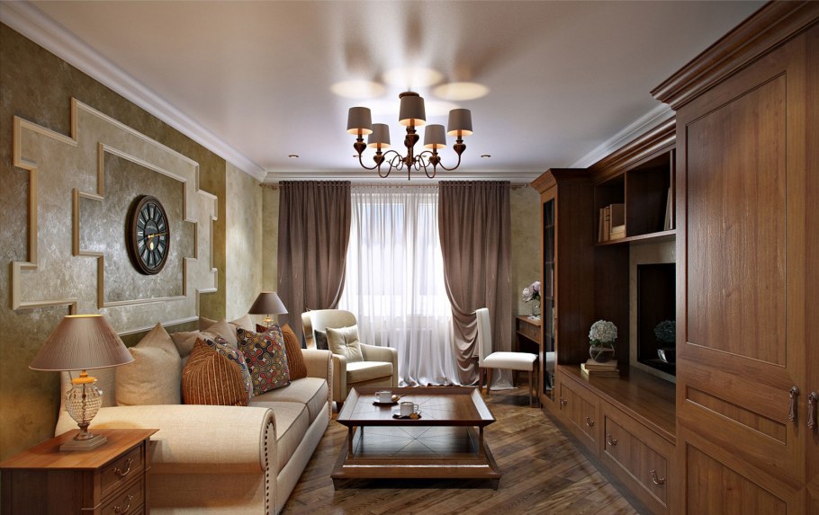 Классические интерьеры квартир 2020