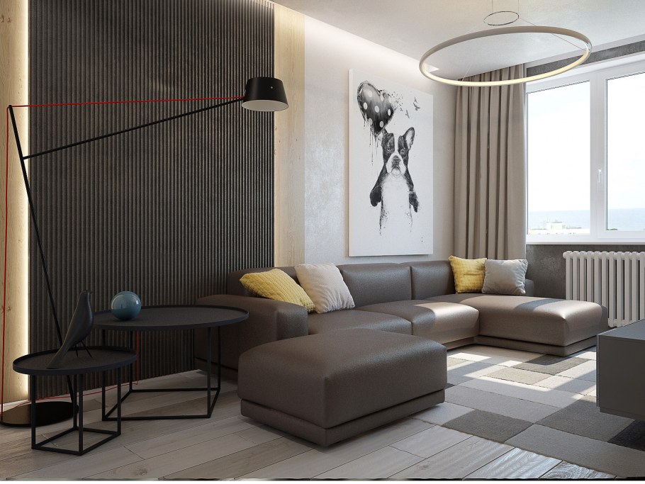 Графитовый цвет в современном интерьере