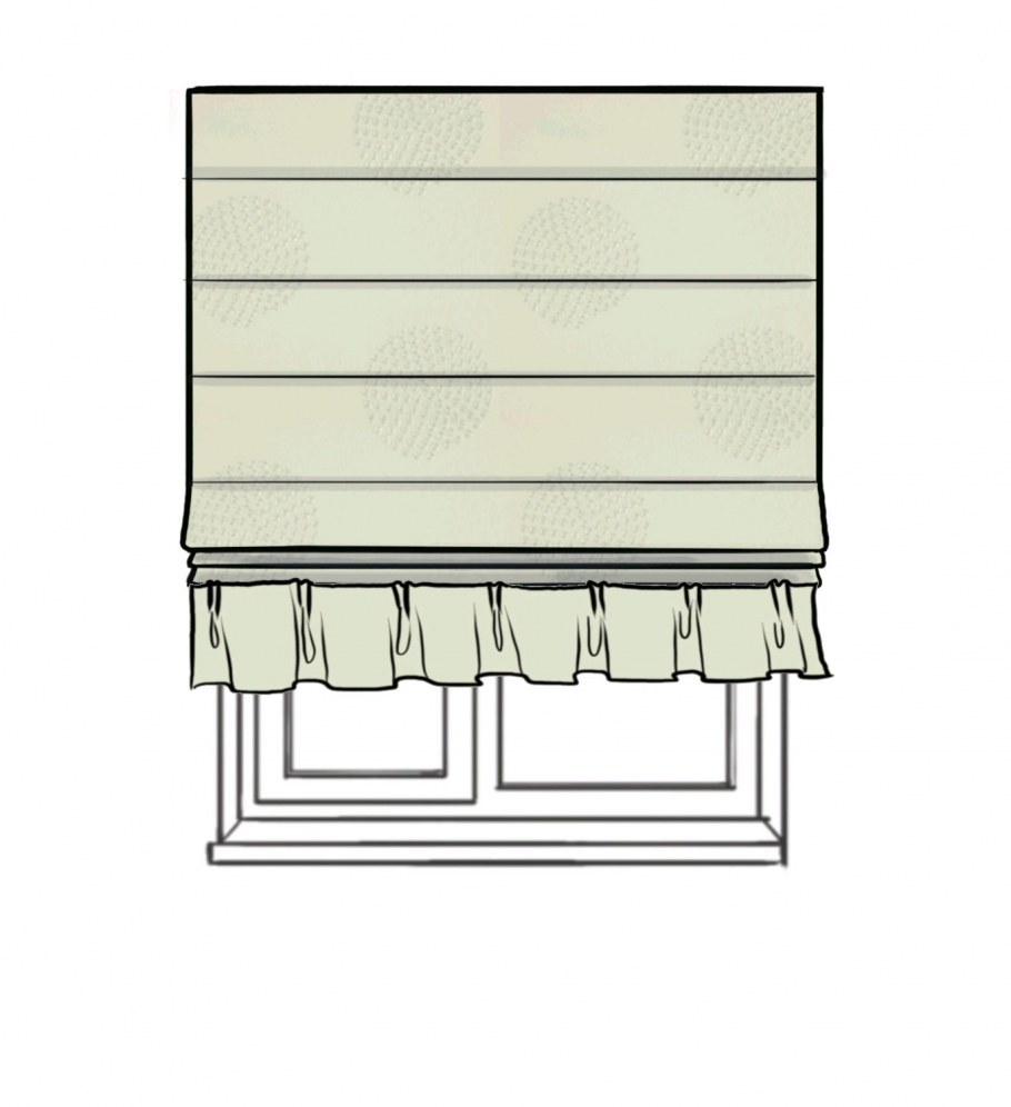 Римские шторы в спальню