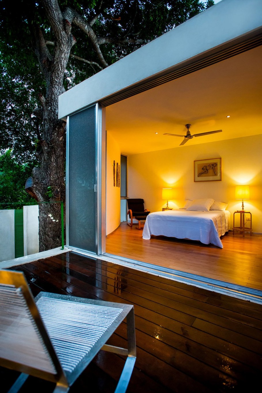 Спальня на веранде