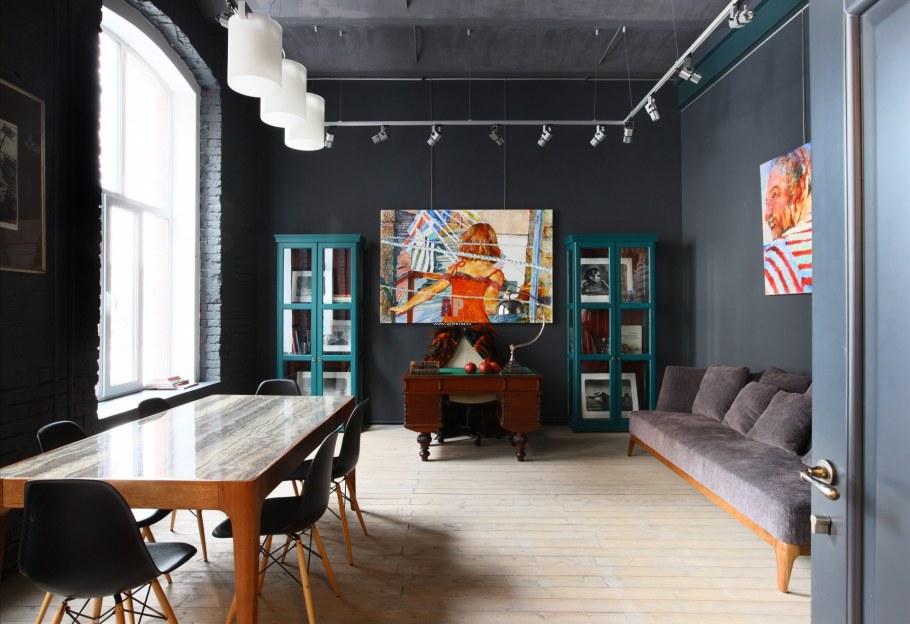 Офис 55 кв в стиле лофт