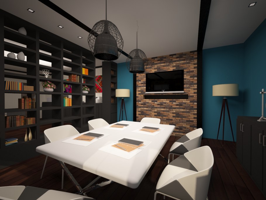 Переговорная в стиле лофт