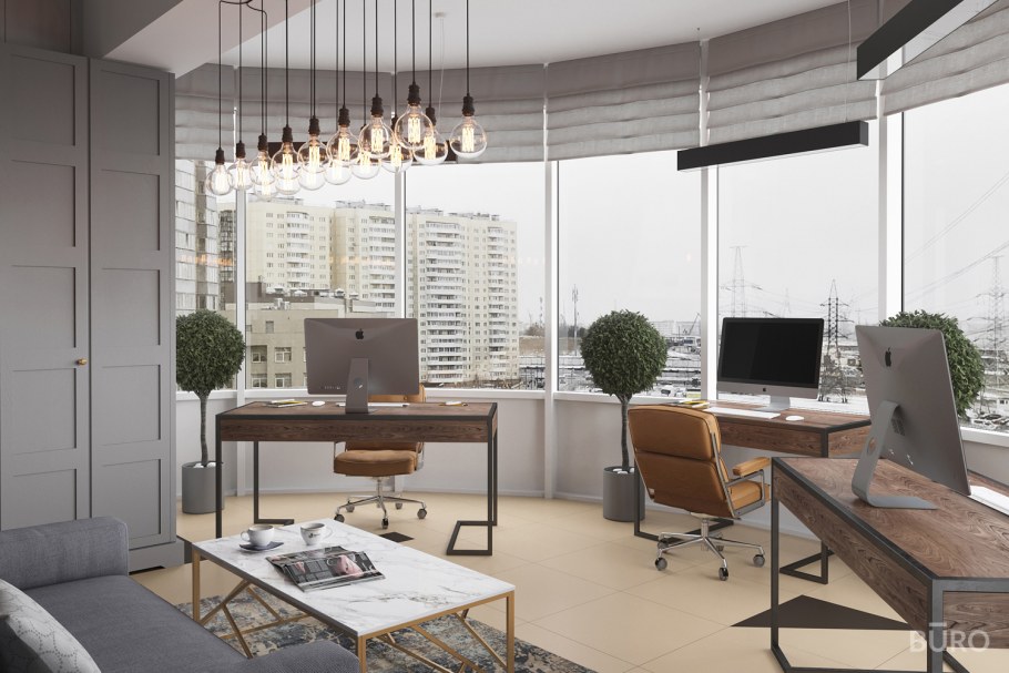 Балкон в стиле лофт