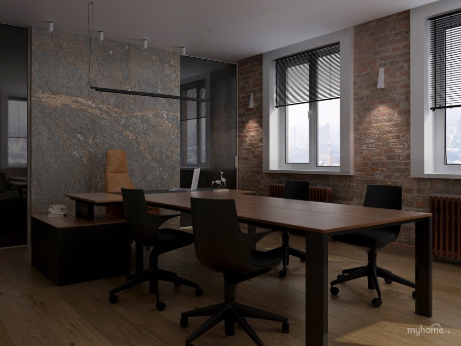Небольшой офис в стиле лофт
