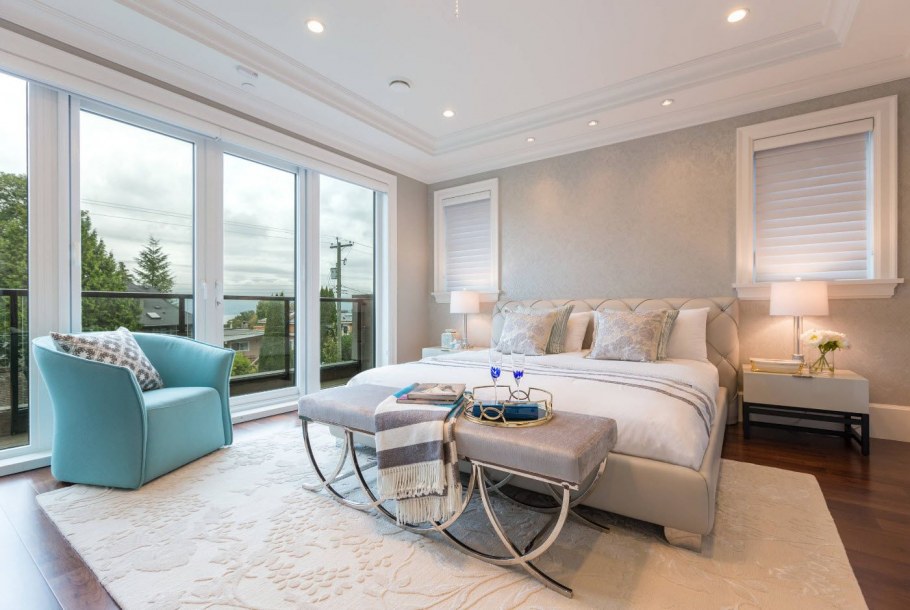 Спальня в светлых тонах 12м2