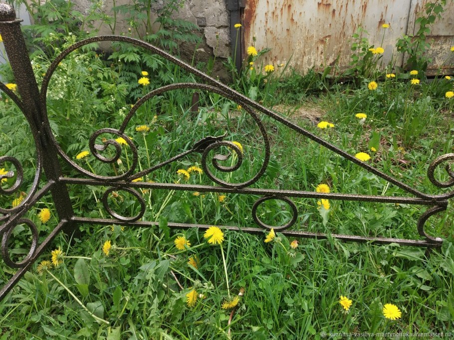 Кованые ограждения для цветников