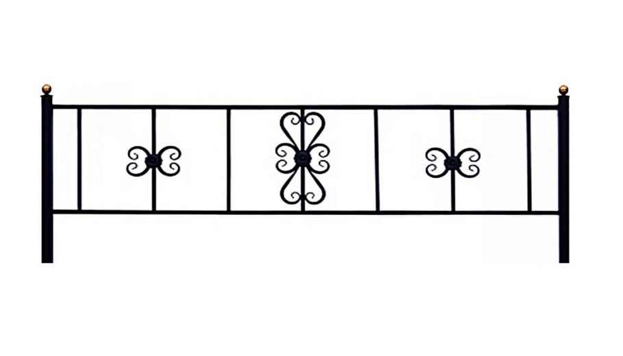 Эскизы кованных оградок на кладбище