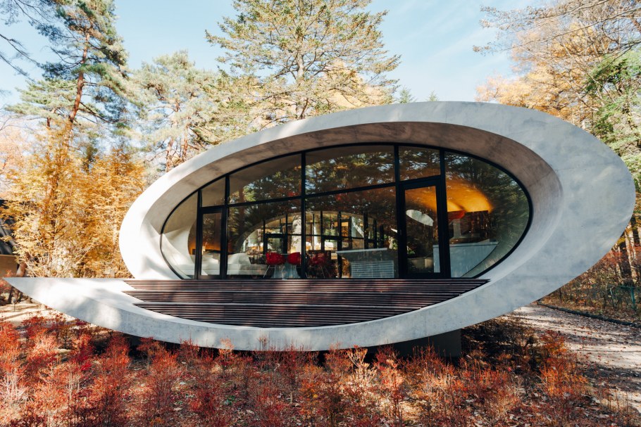 Вилла Shell, Karuizawa, Japan. Арх. Kotaro ide / ARTECHNIC Architects