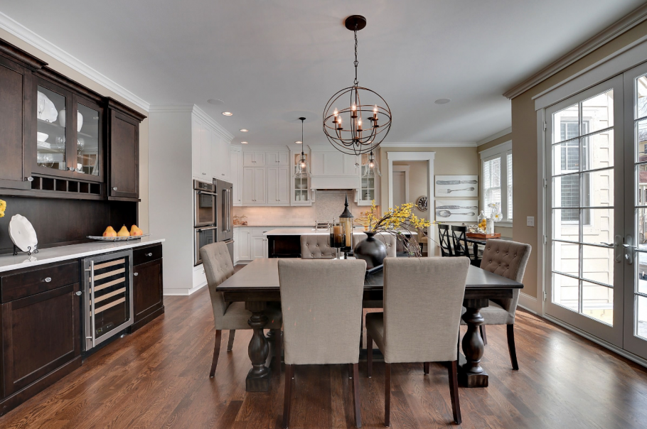 Американская кухня интерьер