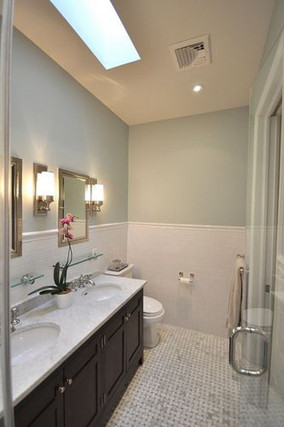 Плитка плюс краска в ванной