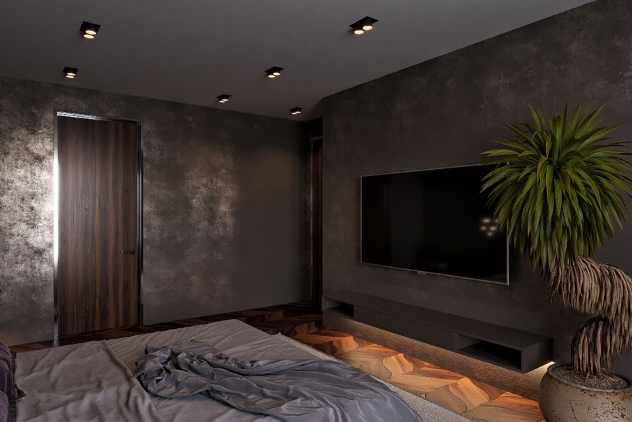 Отделка в темных тонах