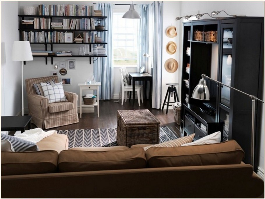 Гостиная икеа в интерьере