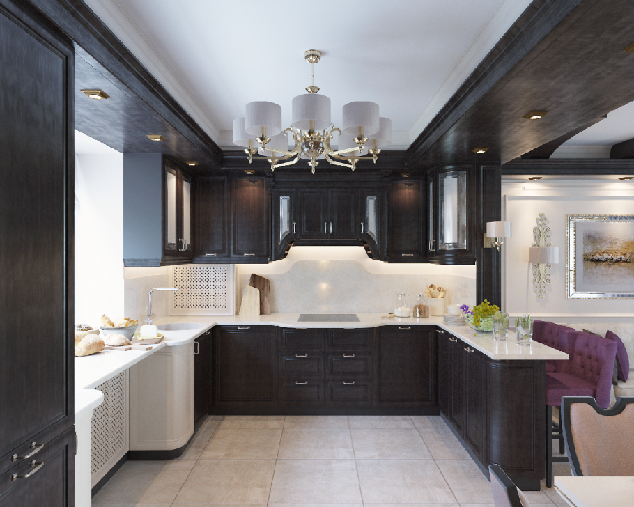 Кухня-гостиная 30 кв