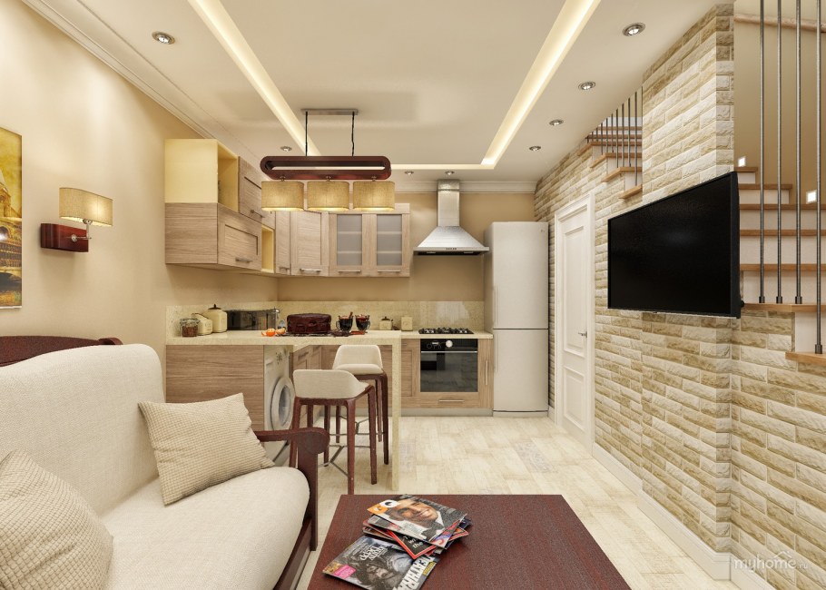 Интерьер таунхауса 160 м2