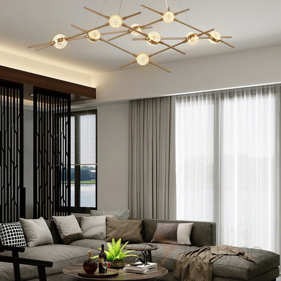 Современные люстры для гостиной