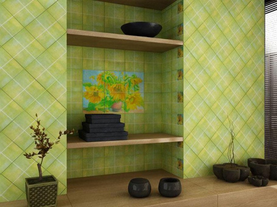 Коллекция керамической плитки акварель Nefrit нефрит-керамика