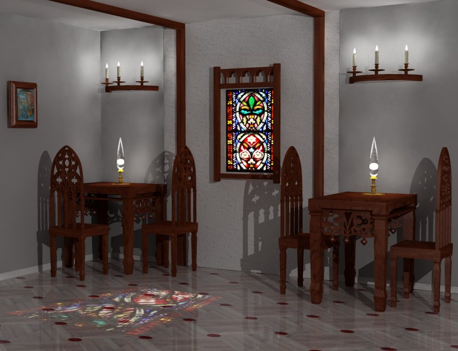 Романский стиль декор