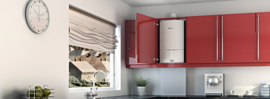 Настенный котел в шкафу