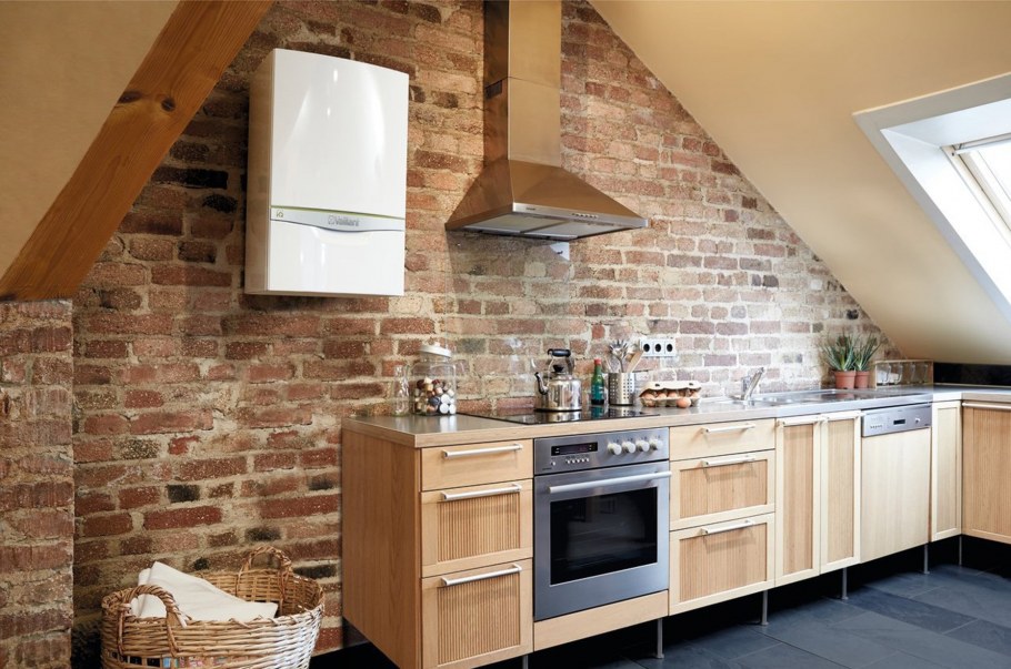 Кухня с газовой колонкой