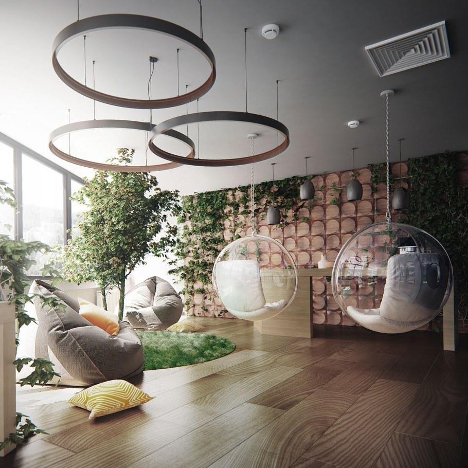 Интерьер лаунж зоны