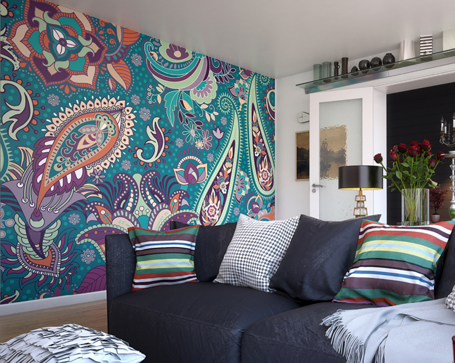 Стиль пейсли в интерьере