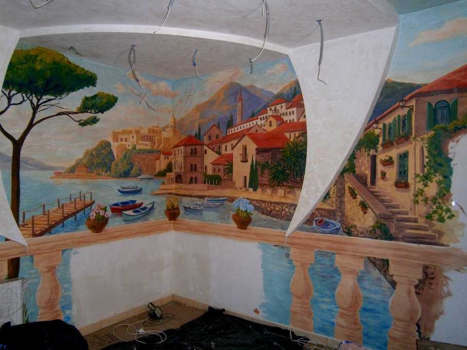 Монументальная живопись в интерьере