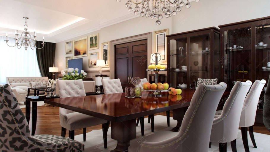 Гостиная столовая в домах Турции