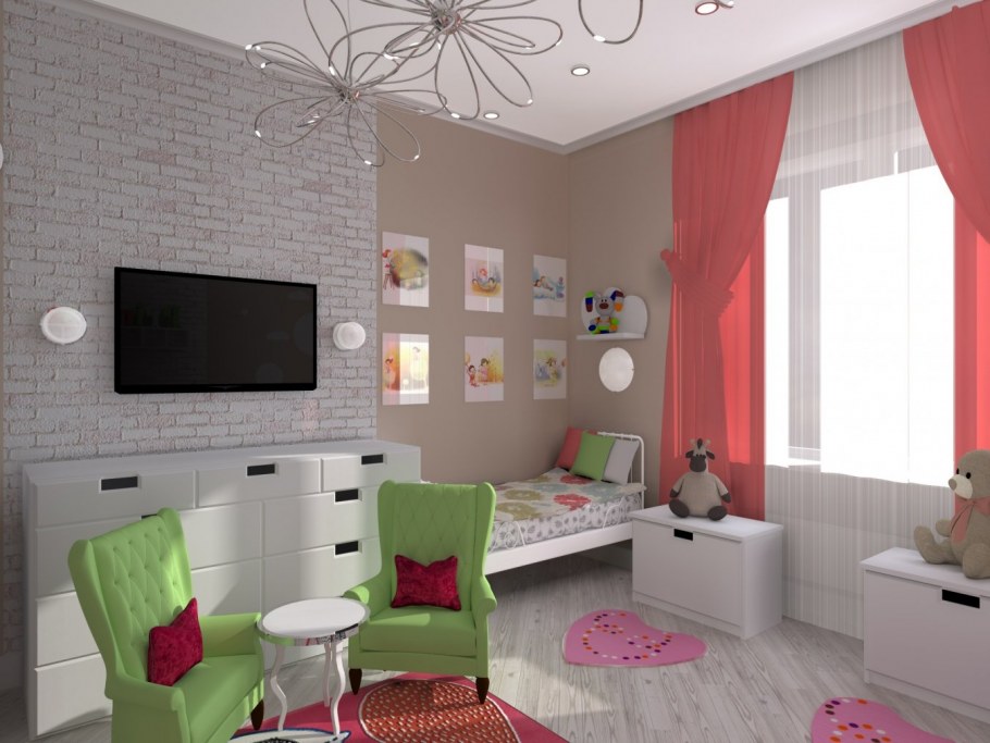 Детская комната икеа 9м