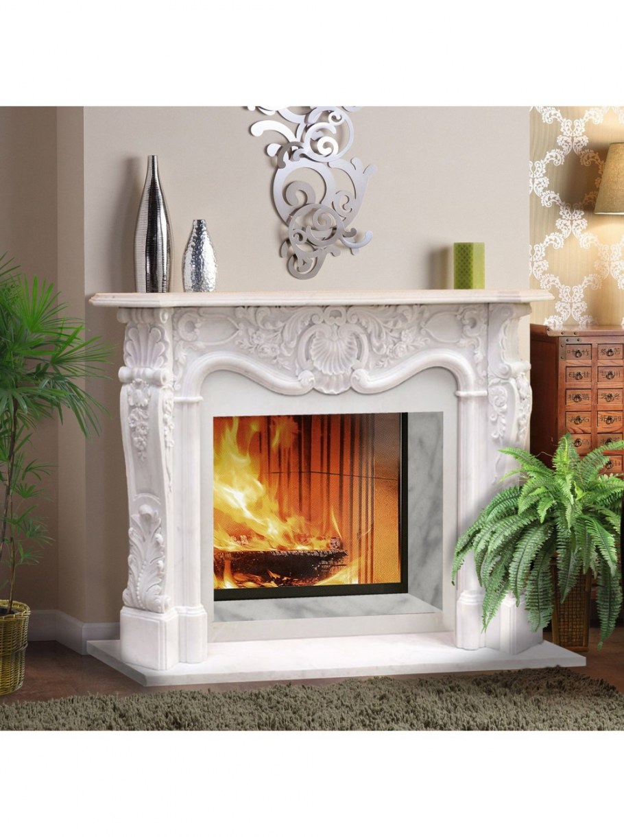 Камин белый