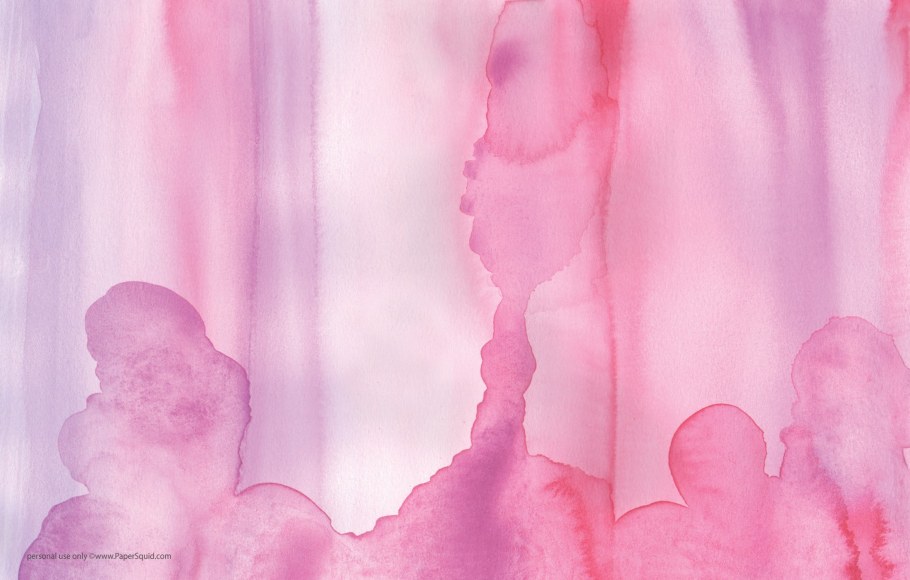 Розовая акварель