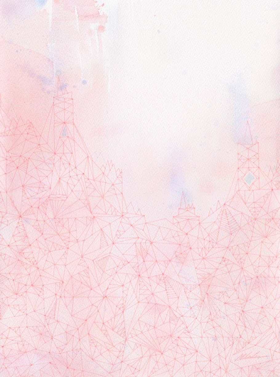 Акварельный фон бело розовый