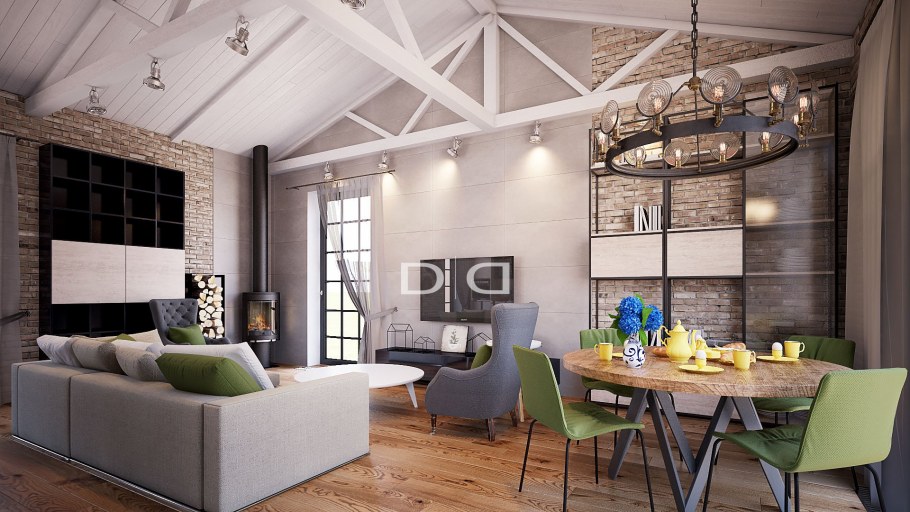 Отделка в стиле Шале