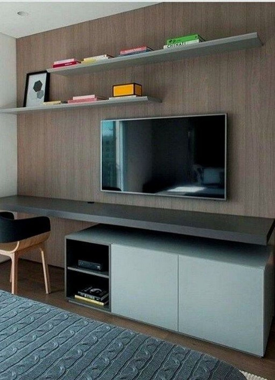 Тумба под телевизор с рабочим местом