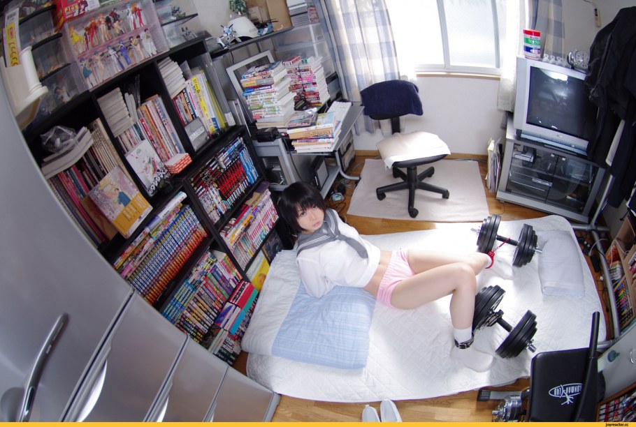 Узкая комната в японском стиле