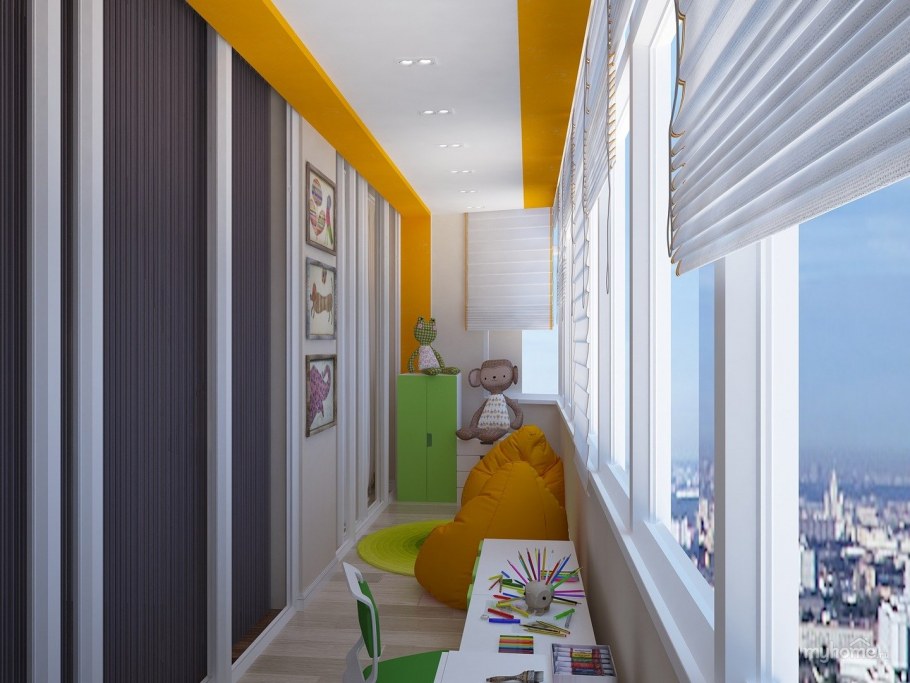 Балкон в детской комнате