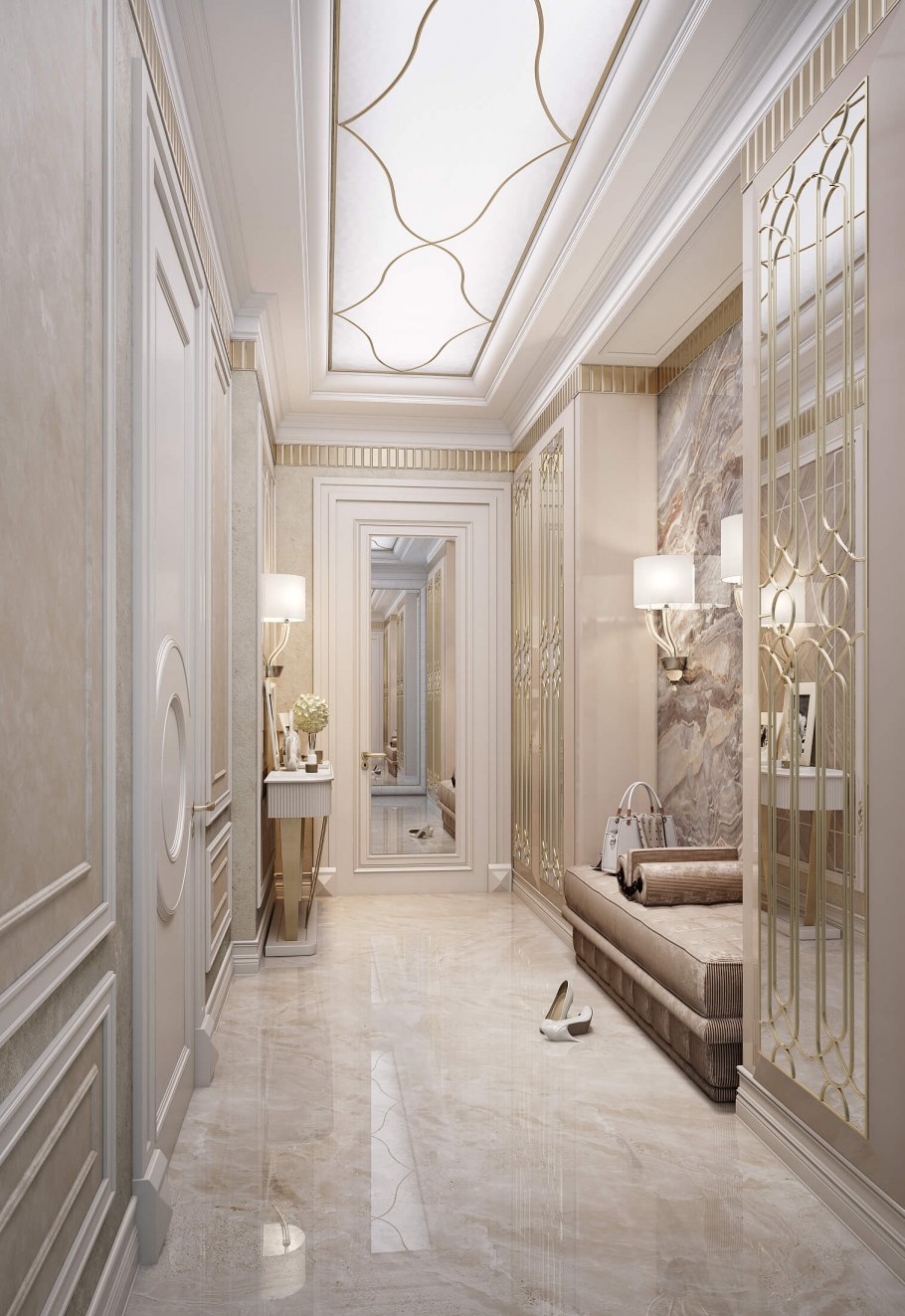 Прихожая Холл в классическом стиле