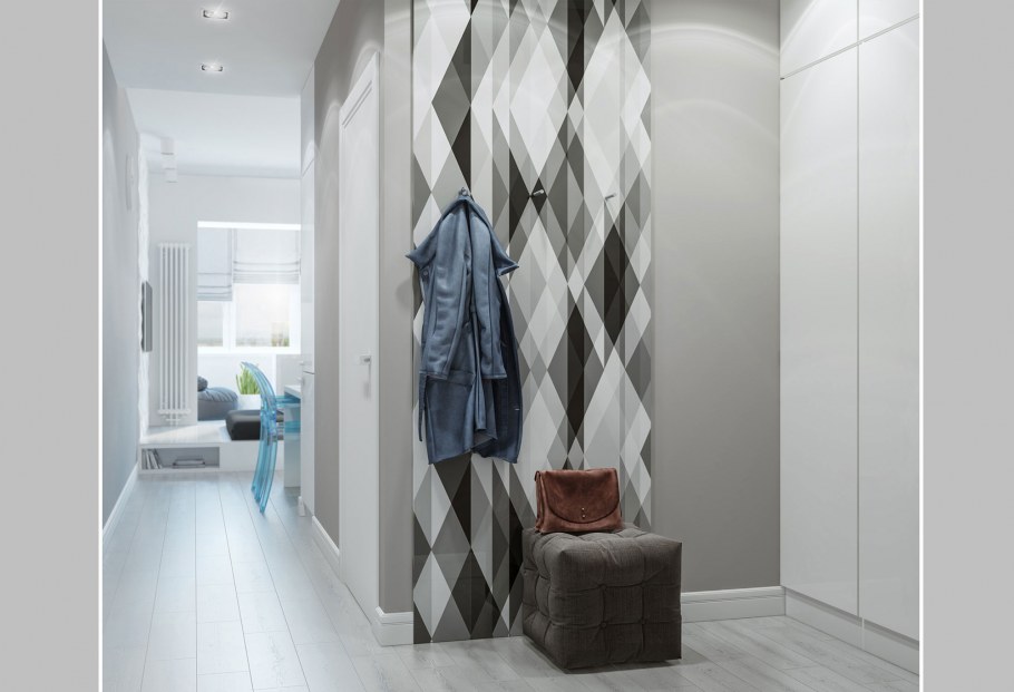 Коридор в геометрическом стиле