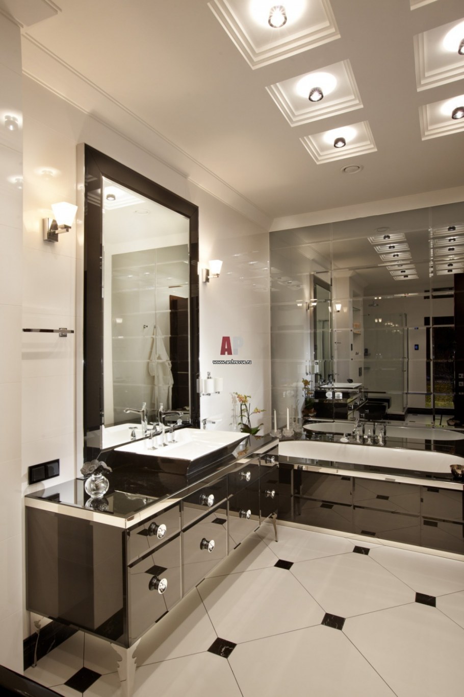 Санузел в стиле ар деко