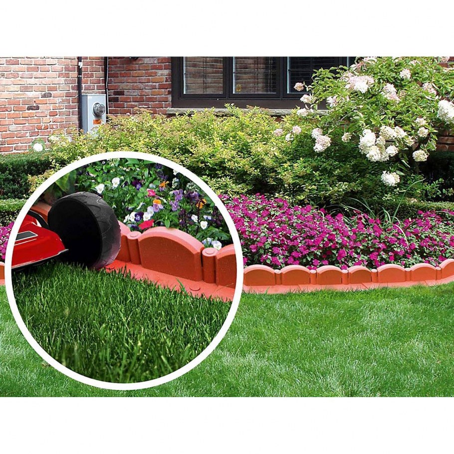 Ограждение садовый конструктор 3м 21см коричневый