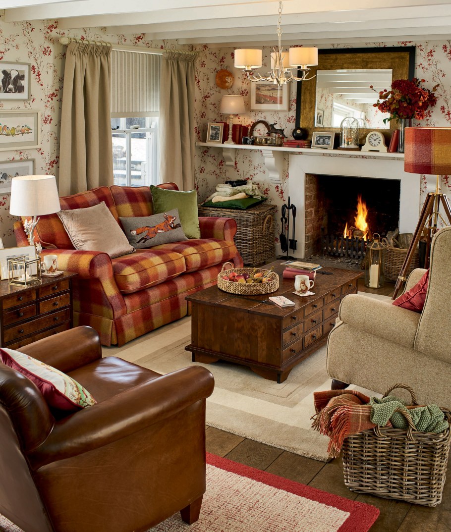 Гостиные в деревенском стиле