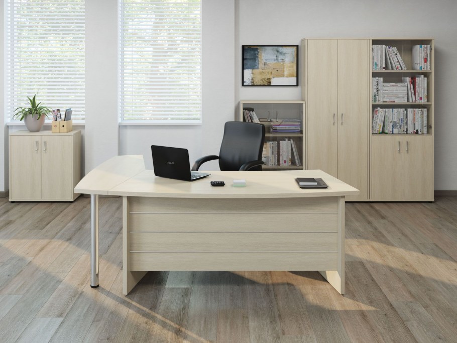 Стол руководителя Милано эбони