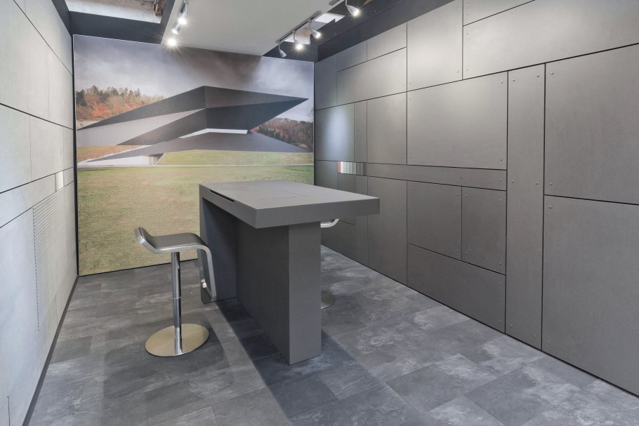 Фиброцементная плита в интерьере