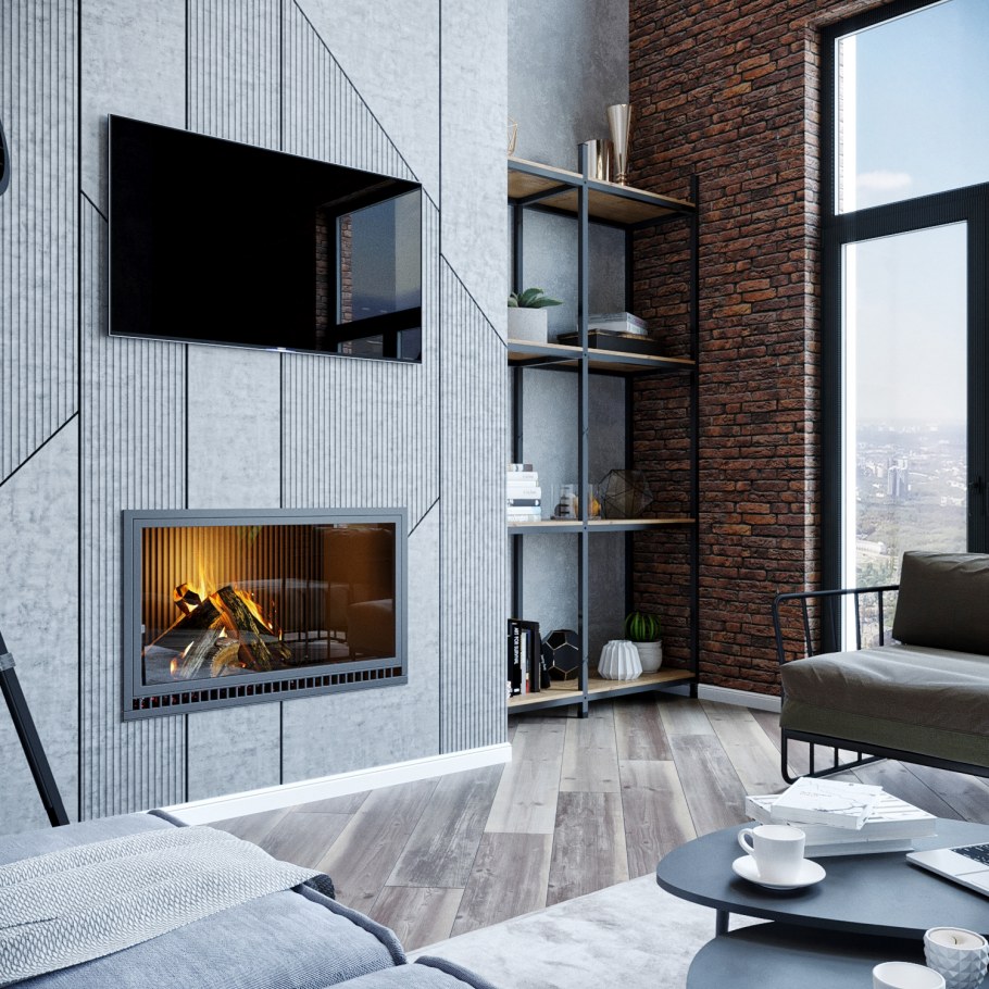 EQUITONE фиброцементные панели в интерьере